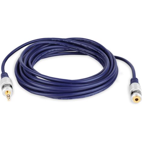 Câble d'extension premium Vitalco avec prise jack stéréo 3,5 mm et prise jack stéréo 3,5 mm, longueur 3 m (JKD40) (1/5)