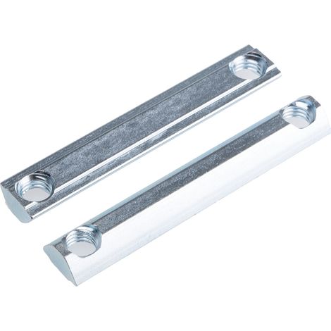 Ecrou à rainure en T RS PRO, profilé 40 mm, L. 76mm, rainure 8mm en Acier ( Prix pour Sachet de 2 )