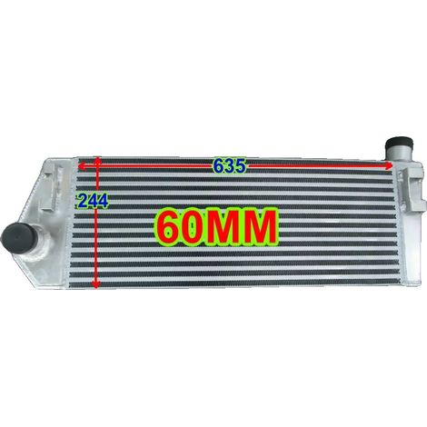 Intercooler, aleación de aluminio, eficiencia de refrigeración mejorada, compatibilidad con Renault Megane II, diseño de montaje frontal, construcción duradera. (1/5)
