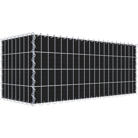 Gabiondeco - Gabion a végétaliser avec toile non-tissée 100 cm x 40 cm x 40 cm (L x H x P). maille 5 cm x 10 cm. spirale - Made in Germany (1/3)