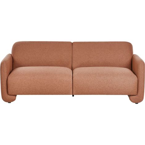 Sofa 3 Seater SALAND Fabric Golden Brown (1/5)