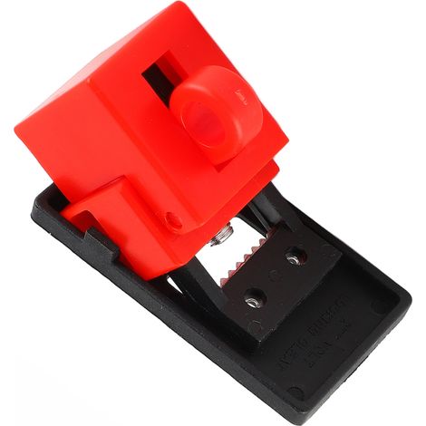 Dispositif de verrouillage de disjoncteur à pince en plastique PP, accessoire de maintenance électrique (1/5)