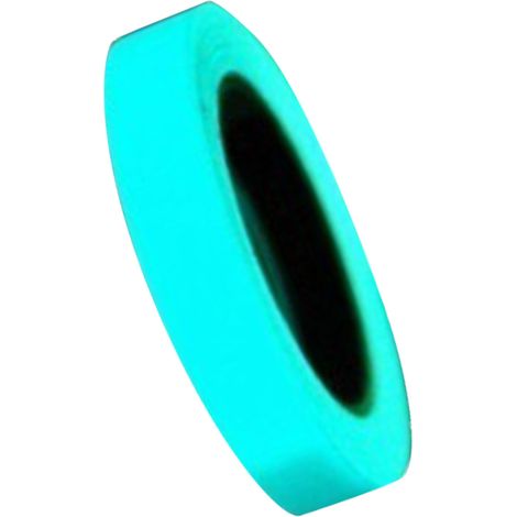 Ruban adhésif phosphorescent 1,5 cm x 3 m pour escaliers, allées et plinthes (1/5)