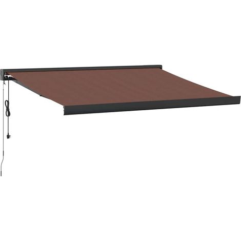 Maison Exclusive - Markise Automatisch Braun 350x250 cm