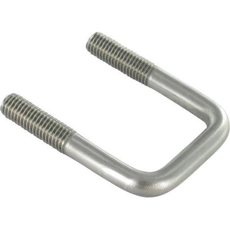 Etrier Fond droit ou plat 60X42X60 M10/30/30 Inox A4-1 pièce