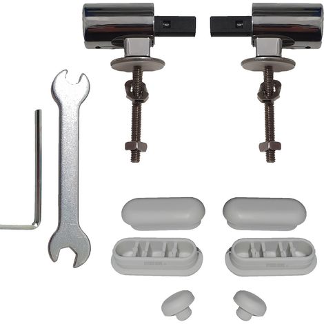 Kit Cerniere Soft Close + paracolpi in gomma H6 per copriwater termoindurente (1/3)