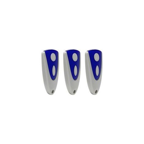 Lot de 3 télécommandes 433,92 MHz – 2 boutons – Alimentation par pile CR2 – Compatible avec émetteurs Novoferm - 92MHz (1/5)