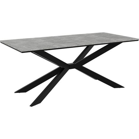 Mesa Goodyear 135, Hormigón, 74x90x190cm, Aglomerado laminado, Metal