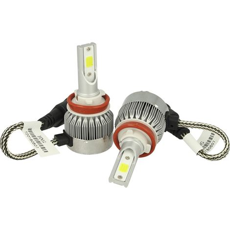 Kit Full Lampada Led Cob H8 H11 H9 20W 12V 24V Bianco 6000K Per Abbagliante e Fendinebbia Senza Driver (1/3)