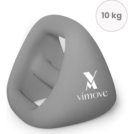 Pesa rusa funcional triangular gris 10 kg, entrenamiento avanzado de fuerza y funcionalidad, kettlebell, fitness, tonificacion, cross training