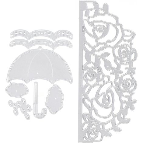 Robuste, langlebige und vielseitig einsetzbare Stanzform aus Metall für die Kartenherstellung, die Dekoration von Fotoalben und Bastelprojekten. (1/5)