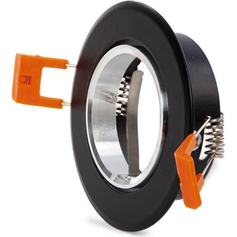 Aro Foco Downlight Circular GU10 Ø84Mm - Negro