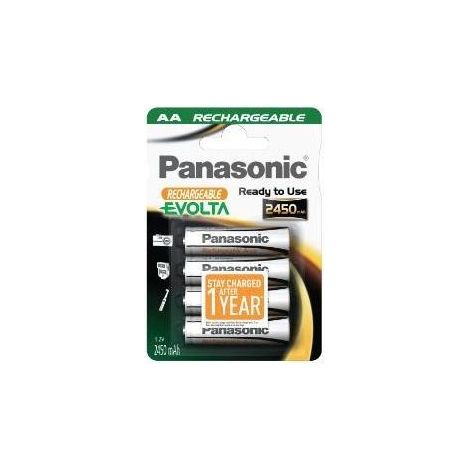 PANASONIC 4 piles rechargeables Evolta AA