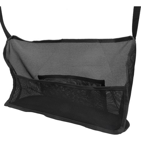 Universelles Auto-Aufbewahrungsnetz, Netzorganizer zwischen den Sitzen, schwarze Aufbewahrungstasche 260 x 405 mm, Hundegitter, praktische Aufbewahrungstasche (1/5)