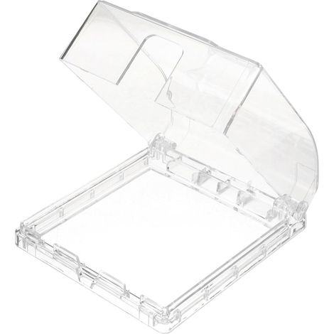 Cache Sonnette Extérieur Transparent Étanche Protection Anti-pluie pour Interrupteur et Bouton de Sonnette Murale (1/5)