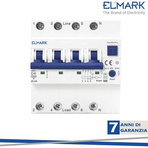 INT.DIFF JEL4A 6KA 4P 25A/300MA
