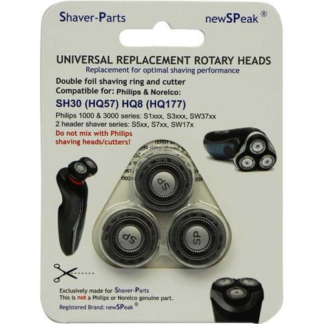 [JAMAIS UTILISÉ]Scherkopf für Philips HQ8, HQ9, HQ177 und Remington RR-330C, RR-350C, schwarz A967471