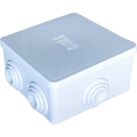 Scatola Di Derivazione Da Parete Stagna IP44 Con 6 Uscite Passacavi 80X80X40mm Coperchio A Pressione