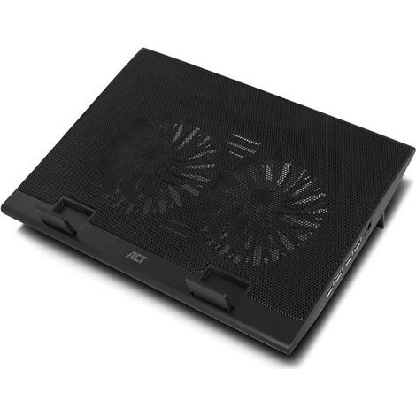 Soporte para portátil con ventilador y concentrador USB de 4 puertos