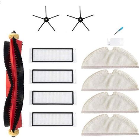 Lot de 13 pièces de rechange pour accessoires Xiaomi Roborock S5 Max et S6 Pure (noir) (1/5)