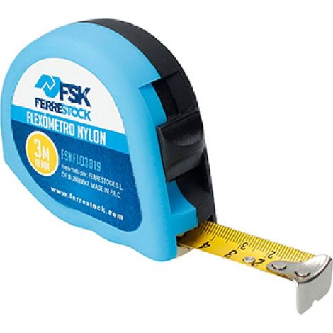 Metro a nastro ferrestock ferrestock 3m x 19mm doppio freno clip CE (1/5)