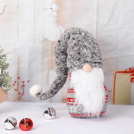 Peluche de Noël pour poupée, gnomes sans visage, décoration de fête pour la maison (1/4)
