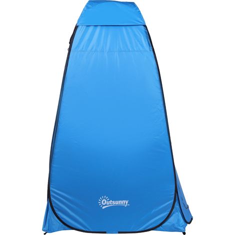 Tente de douche pliable, tente de toilette portable avec sac de transport, fenêtre, cabine de change mobile, tente WC, cabine de change privée, tente pliante, tente de rangement pour le camping et la (1/5)