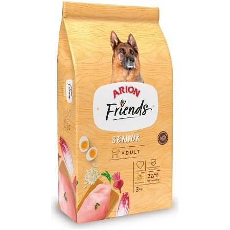 ARION FRIENDS SENIOR Pienso para Perros de Edad Avanzada, 3 kg