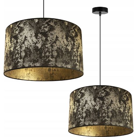 LAMPADA A SOSPENSIONE, LAMPADARIO DA SOFFITTO, PARALUME, MOTIVO ORO (1/5)