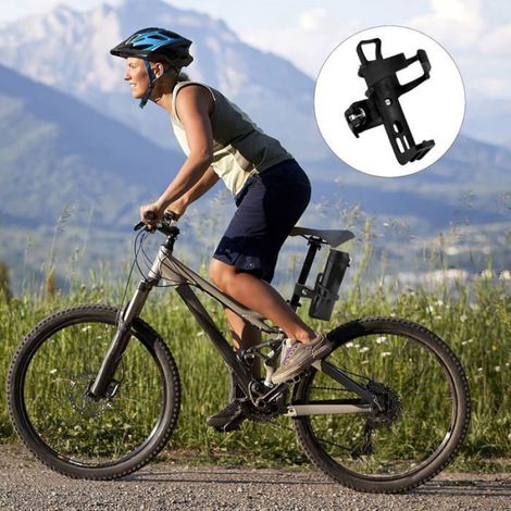 Porte Bidon Vélo, de Bouteille d'eau de vélo sans Vis Porte Bidon d'eau de Vélo, Support de Porte-gobelet de Moto, pour VTT, vélo (1/5)