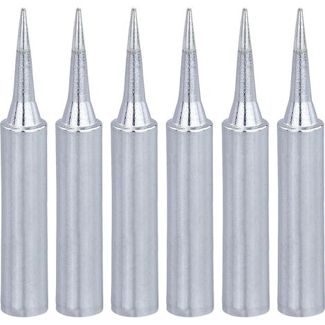 Lot de 6 pointes de fer à souder, pannes à souder, réacteur de panne à souder 900M-T-I, kit de pannes à souder de rechange, pour pistolet à souder, station de soudure, etc Marque : JRSHIRLEYLTD 4,5 4, (1/5)