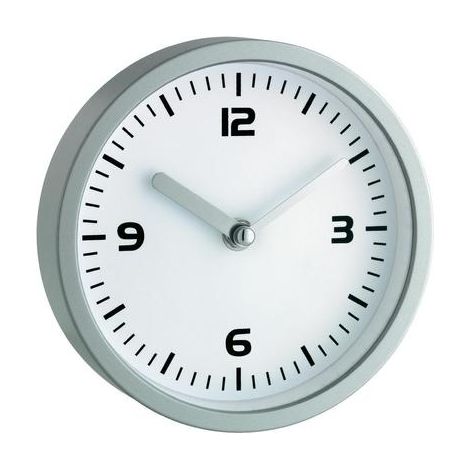 TFA Dostmann 60.3012 Reloj de Pared Plateado 16 cm