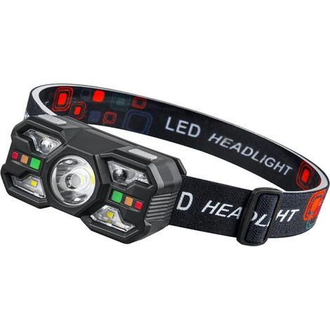 Lampe Frontale à LED à Induction Lampe Frontale Extérieure Lampe Frontale à Capteur