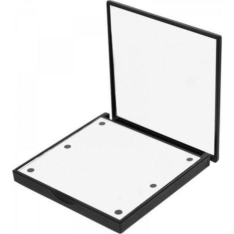 Miroir de maquillage compact à LED portable avec miroir de voyage et de poche noir (1/5)