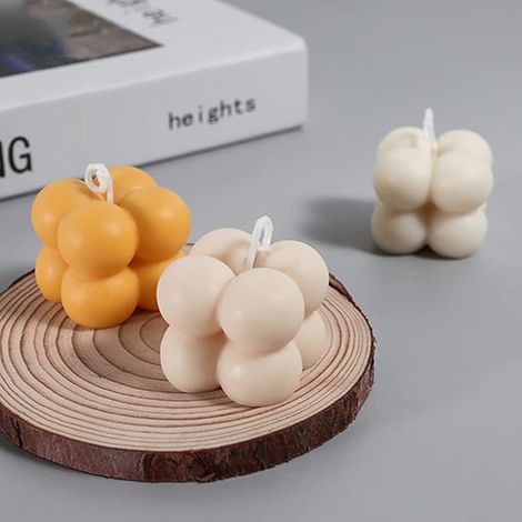 Stampo in silicone per candele - Piccolo cubo di bolle