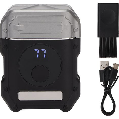 Tondeuse Barbier Magnétique pour Hommes avec Affichage LCD Rechargeable 500mAh – Tondeuse Homme avec Couteaux Flottants, IP6X Imperméable, Interface Type-C, Poids Léger, Pour Voyage et Maison (1 Machi