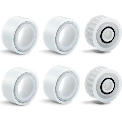 Juego de 4 ruedas guía de repuesto para limpiafondos con 2 engranajes de polea para accesorios de limpiafondos robóticos Maytronics y Dolphin. (1/4)