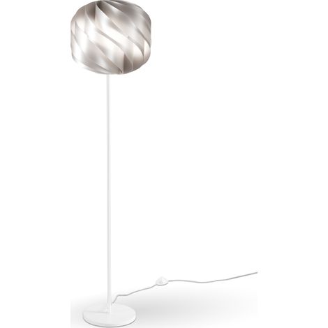 Piantana Moderna Globe Polilux ® Argento E Metallo 1 Luce E27 (1/2)