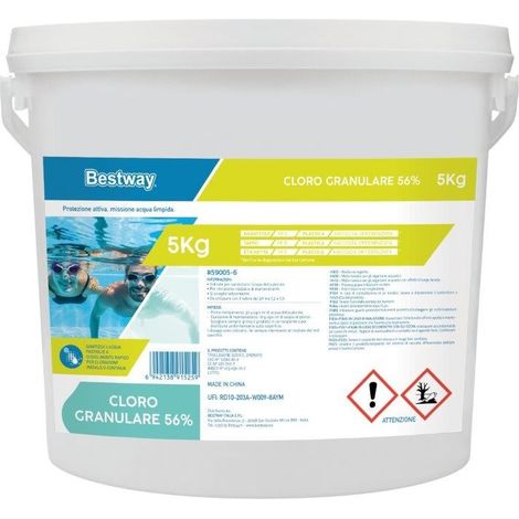 CLORO GRANULARE PER PISCINA AL 56% CONFEZIONE DA 5 KG - BEST WAY