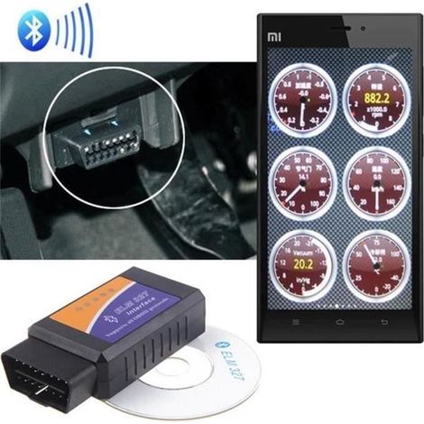 Outil Diagnostic Scanner - ELM - ELM327 - Bluetooth - Universel - OBD2 (1/4)