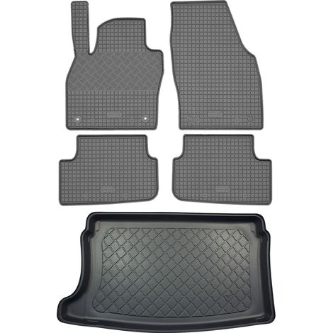 Juego de alfombrillas de goma para coche y maletero para Seat Ibiza 6F Hatchback (5 puertas) desde junio de 2017. (1/5)