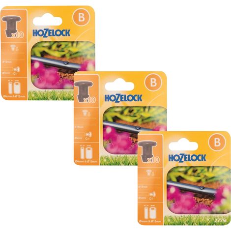 30 x Hozelock 2779 Micro Irrigation Blanking Plug 13mm Automatic Garden Watering (1/3)