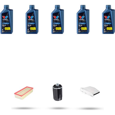 Kit tagliando 3 FILTRI e 5L OLIO compatibile con VW Tiguan I (5n) 2.0 TSI 155kw Dal 2011 (1/5)
