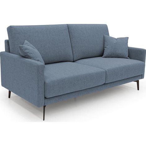 Saturno Divano moderno in tessuto morbido impermeabile T03 160 cm blu