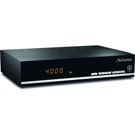 Strong SRT 7007 Décodeur Satellite HD Free to Air avec affichage (Récepteur TV Sat, HDMI, SCART, USB) noir (1/4)