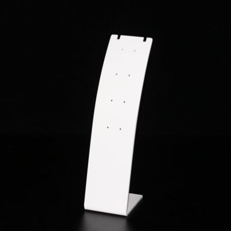 Ahlsen 6 pièces support de collier en plastique 7,3 pouces de hauteur support de boucle d'oreille, présentoir pendentif en forme de L blanc, mini porte-bijoux, vitrine de bijoux (1/4)