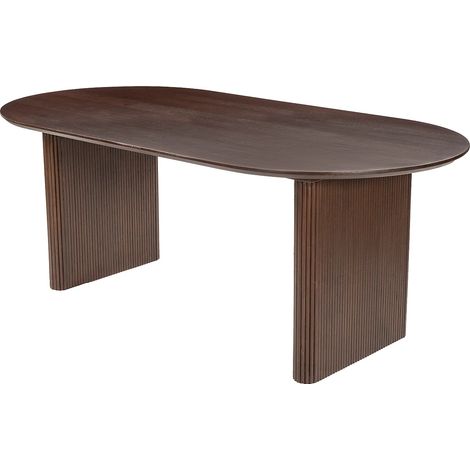 Table à manger 8 personnes en bois de manguier - Naturel - NEVILI de Maison Céphy (1/5)