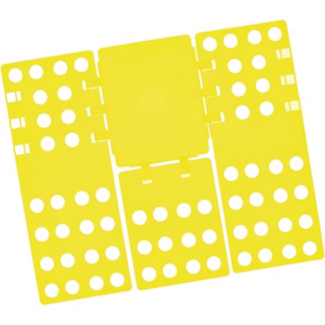 Planche à plier les t-shirts, facile à utiliser, stable et pratique pour plier les t-shirts, jaune. (1/5)