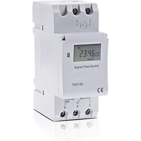 TM615-2 Industrieschalter, elektronischer Mikrocomputer, programmierbare digitale Zeitrelaissteuerung, 12 V, 110 V, 220 V, 16 A, DIN-Schienenmontage (1/5)
