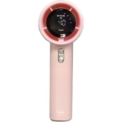 Ventilatore portatile ricaricabile a 100 velocità, silenzioso e compatto, ideale per camera da letto, campeggio, cucina e attività all'aperto. (1/2)